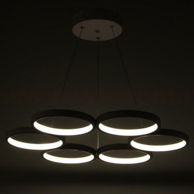 Светильник с ПДУ 88010/6 LED 78Вт 3000-6000К диммер белый 60х60х2-102 см