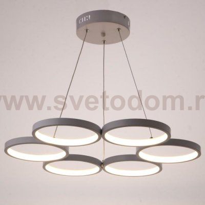 Светильник с ПДУ 88010/6 LED 78Вт 3000-6000К диммер белый 60х60х2-102 см