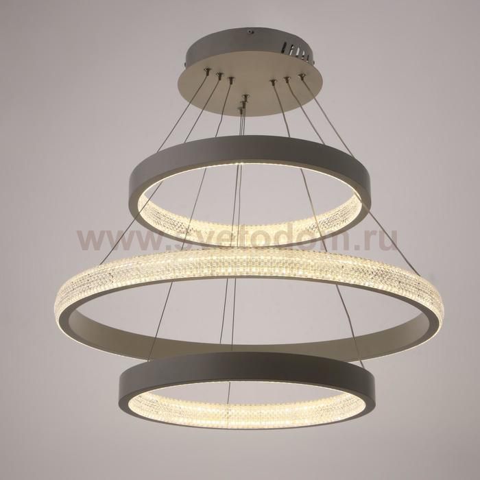 Светильник с ПДУ 88014/3 LED 81Вт 3000-6000К диммер белый 60х60х4-104 см