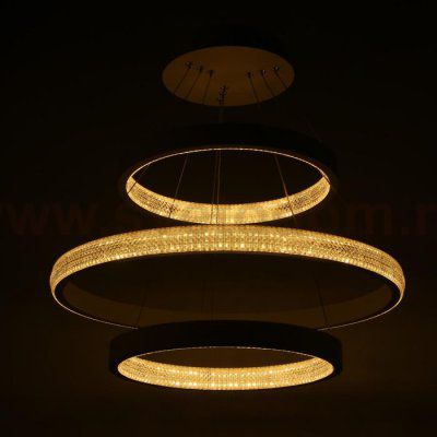 Светильник с ПДУ 88014/3 LED 81Вт 3000-6000К диммер белый 60х60х4-104 см