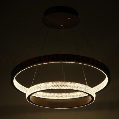 Светильник с ПДУ 88018/2 LED 56Вт 3000-6000К диммер кофе 60х60х4-104 см