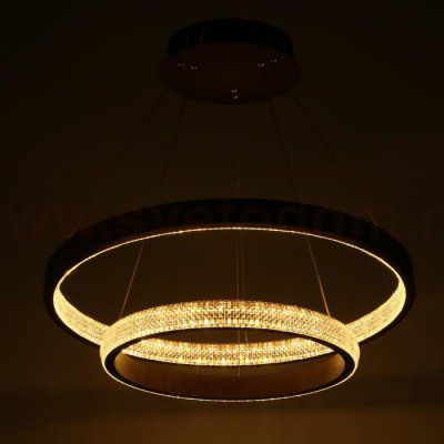 Светильник с ПДУ 88018/2 LED 56Вт 3000-6000К диммер кофе 60х60х4-104 см