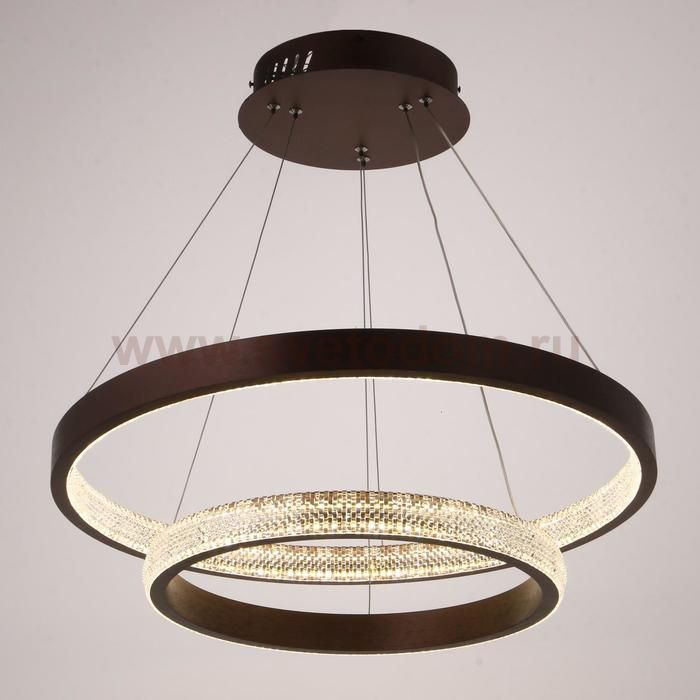 Светильник с ПДУ 88018/2 LED 56Вт 3000-6000К диммер кофе 60х60х4-104 см