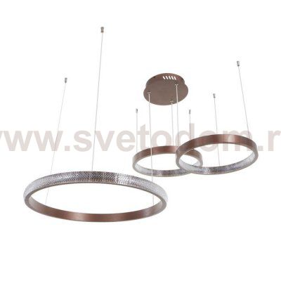 Светильник с ПДУ 88021/3 LED 81Вт 3000-6000К диммер кофе 100х76х4-104 см