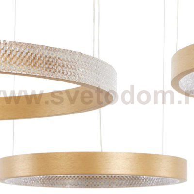 Светильник с ПДУ 88022/3 LED 81Вт 3000-6000К диммер золото 100х76х4-104 см