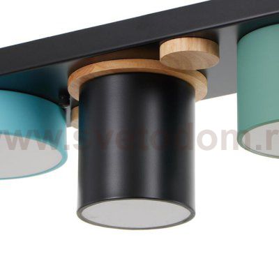 Светильник 35428/4 LED 36Вт 3000-6000К черный-зеленый-синий 65х15х15 см