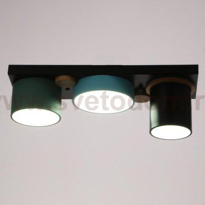 Светильник 35430/3 LED 30Вт 3000-6000К черный-зеленый-синий 35х15х15 см