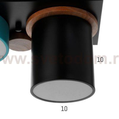 Светильник 35430/3 LED 30Вт 3000-6000К черный-зеленый-синий 35х15х15 см