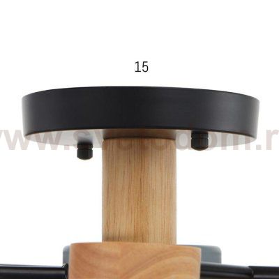 Светильник 35435/5 LED 120Вт 3000-6000К серый-черный 79х79х17 см