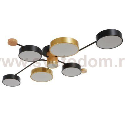 Светильник 35437/7 LED 149Вт 3000-6000К золото-черный 105х70х13,5 см