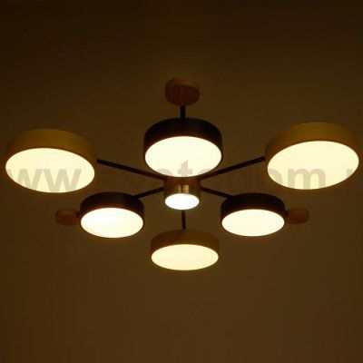 Светильник 35439/7 LED 149Вт 3000-6000К черный-желтый 74х70х13,5 см