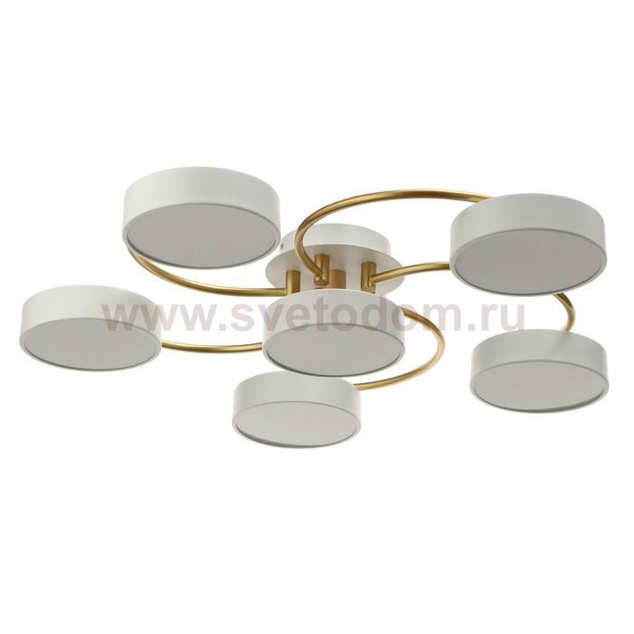 Светильник 35441/6 LED 144Вт 3000-6000К белый-золото 65х65х12 см