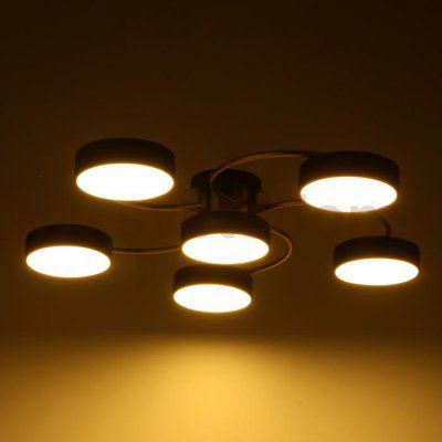 Светильник 35442/6 LED 144Вт 3000-6000К черный-золото 65х65х12 см