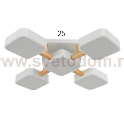 Светильник 35448/5 LED 120Вт 3000-6000К белый 62х62х11,5 см