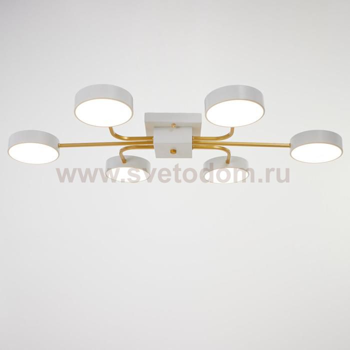 Светильник 35450/6 LED 144Вт 3000-6000К белый-золото 93х58х9,5 см