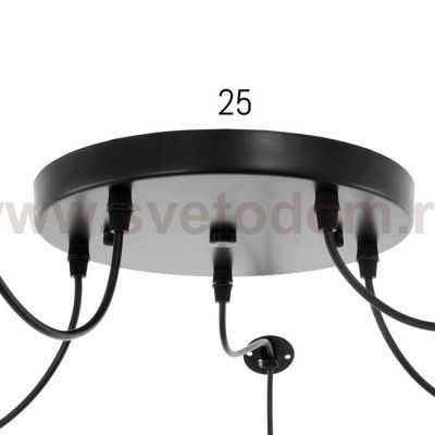 Светильник 35451/5 E27 40Вт черный 23х15х26 см