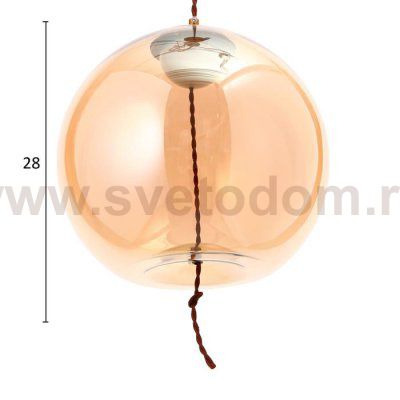 Светильник 85504/1 LED 5Вт золото 28х28х28-128 см