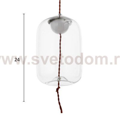 Светильник 85506/1 LED 5Вт хром-прозрачный 18х18х23-123 см