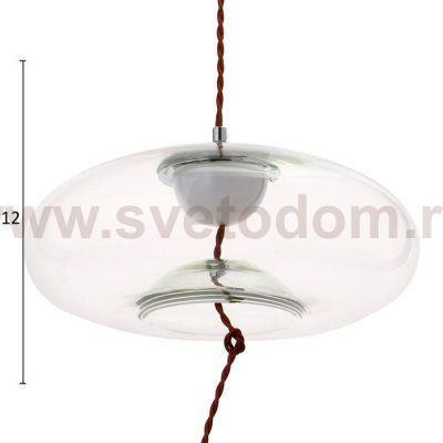 Светильник 85507/1 LED 5Вт хром-прозрачный 30х30х12-112 см