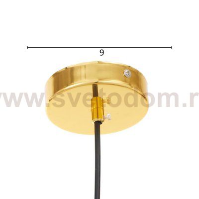 Светильник 85509/1 E27 40Вт золото 25х25х25-125 см