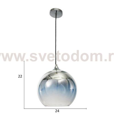 Светильник 85510/1 E27 40Вт хром 25х25х25-125 см