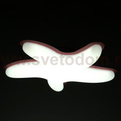 Светильник с ПДУ 70536/1 LED 100Вт диммер 3000-6000К розовый 53х53х9,5 см