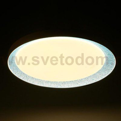 Светильник с ПДУ 70540/1 LED 80Вт диммер 3000-6000К белый-синий 52х52х9 см