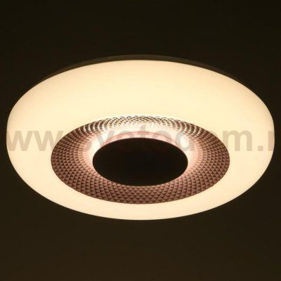 Светильник с ПДУ 70542/1 LED 85Вт диммер 3000-6000К белый-розовый 46х46х10 см