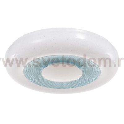 Светильник с ПДУ 70543/1 LED 85Вт диммер 3000-6000К белый-синий 46х46х10 см