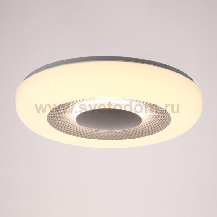 Светильник с ПДУ 70544/1 LED 85Вт диммер 3000-6000К белый 46х46х10 см