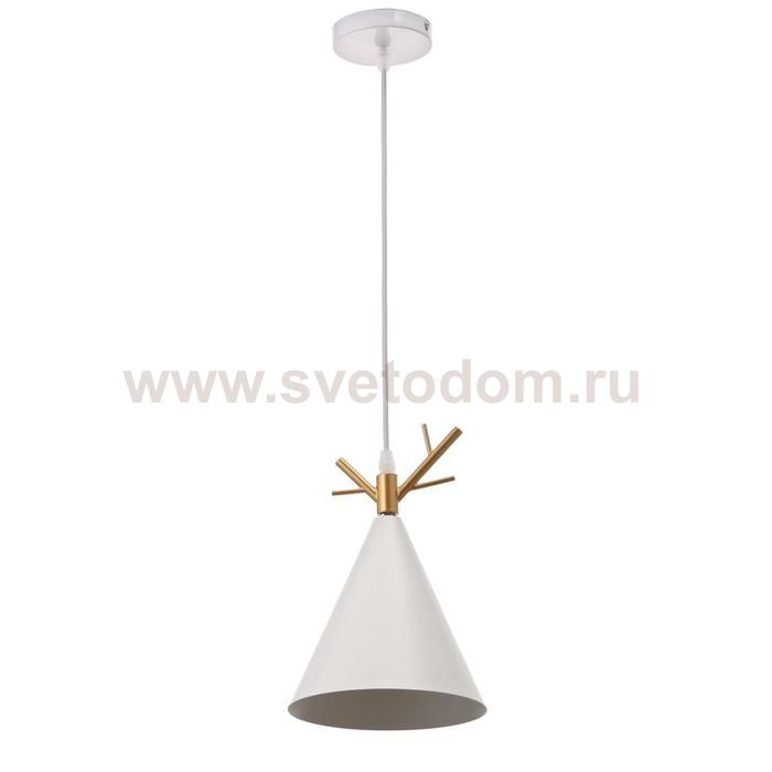 Светильник 34855/1 E27 40Вт белый-золото 18х18х26-126 см