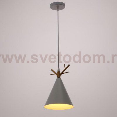 Светильник 34855/1 E27 40Вт белый-золото 18х18х26-126 см