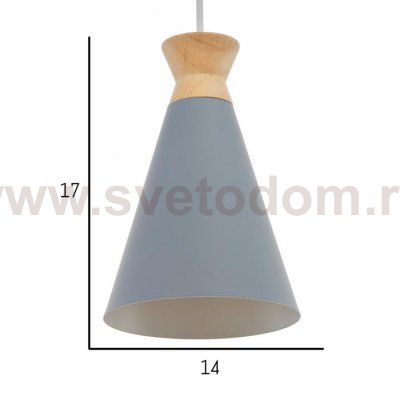 Светильник 34862/1 E27 40Вт серый 14,5х14,5х21,5-121,5 см