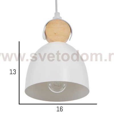 Светильник 34864/1 E27 40Вт белый 16х16х22-122 см