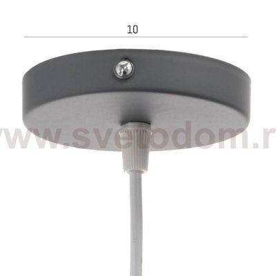 Светильник 34867/1 E27 40Вт серый 16х16х22-122 см