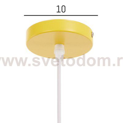 Светильник 34868/1 E27 40Вт желтый 16х16х22-122 см