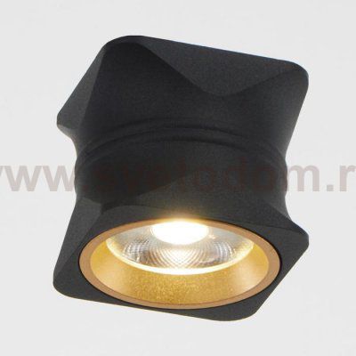 Светильник 86607/1 LED 7Вт 4000К черный-золото 6,3х6,3х5,5 см