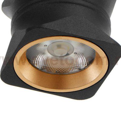 Светильник 86607/1 LED 7Вт 4000К черный-золото 6,3х6,3х5,5 см