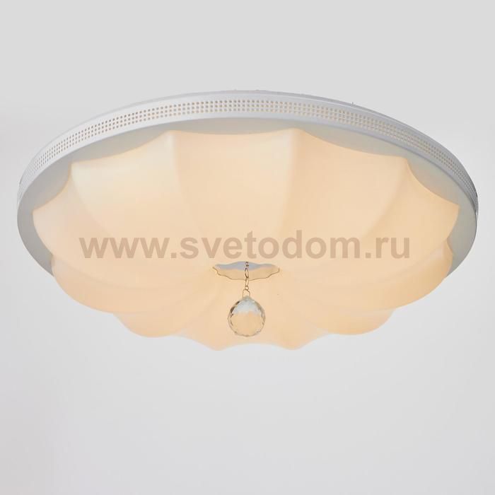 Светильник с ПДУ 74608/1 LED 80Вт 3000-6000К диммер белый 50х50х12 см