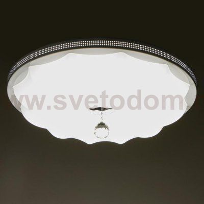 Светильник с ПДУ 74608/1 LED 80Вт 3000-6000К диммер белый 50х50х12 см