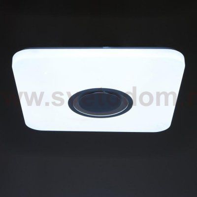 Светильник с ПДУ 74615/1 MP3 LED 80Вт 3000-6000К диммер белый 43х43х6,8 см