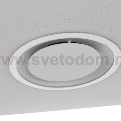 Светильник с ПДУ 74615/1 MP3 LED 80Вт 3000-6000К диммер белый 43х43х6,8 см