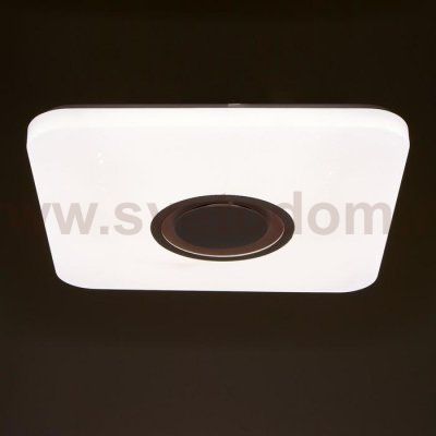 Светильник с ПДУ 74615/1 MP3 LED 80Вт 3000-6000К диммер белый 43х43х6,8 см