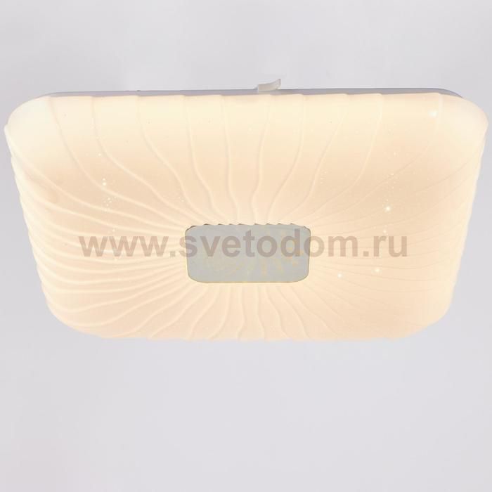 Светильник с ПДУ 74616/1 LED 80Вт 3000-6000К диммер белый 43х43х5,7 см