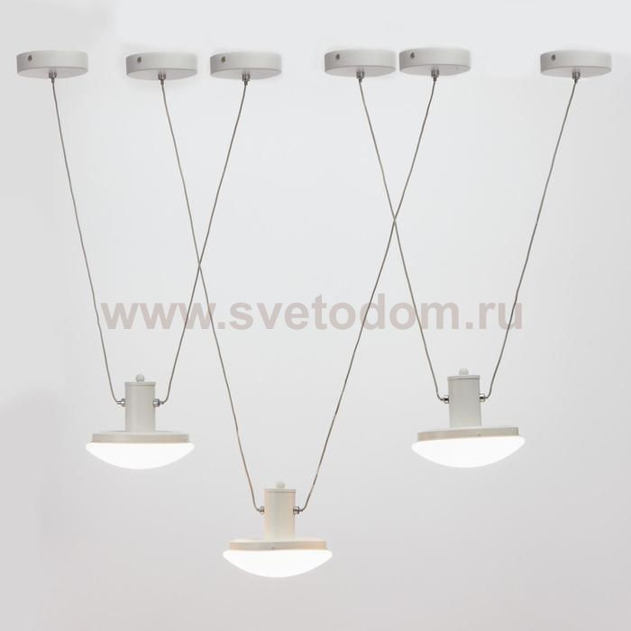 Светильник с ПДУ 74627/1 LED 54Вт 3000-6000К диммер белый 105х18х50 см