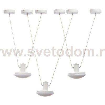 Светильник с ПДУ 74627/1 LED 54Вт 3000-6000К диммер белый 105х18х50 см