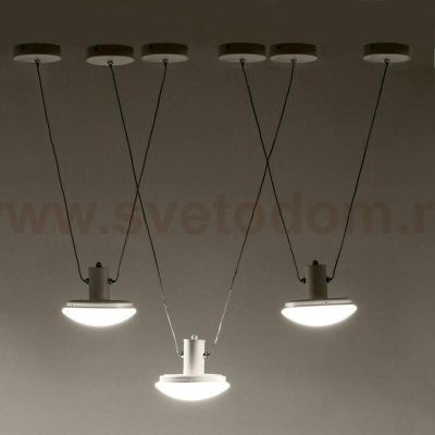 Светильник с ПДУ 74627/1 LED 54Вт 3000-6000К диммер белый 105х18х50 см