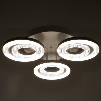 Люстра с ПДУ 74629/3 LED 85Вт диммер 3000-6000К белый 55х55х12,5 см