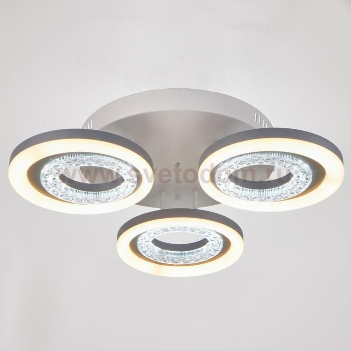 Люстра с ПДУ 74629/3 LED 85Вт диммер 3000-6000К белый 55х55х12,5 см