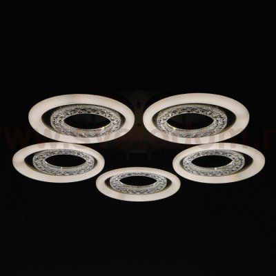 Люстра с ПДУ 74630/5 LED 140Вт диммер 3000-6000К белый 64х64х12,5 см